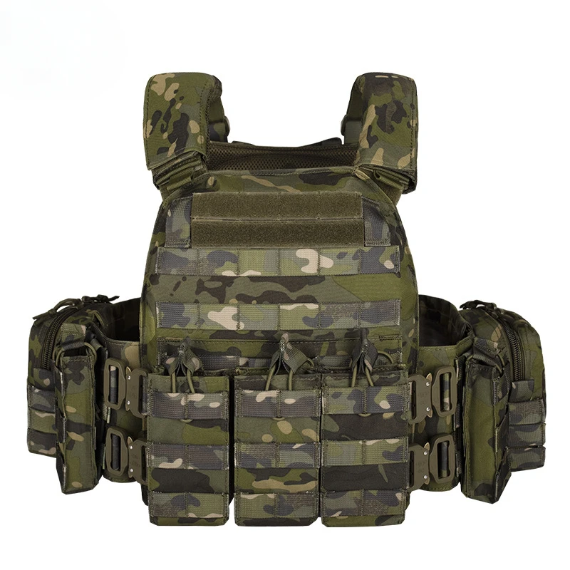 

Camouflage Cobra Buckle Quick-release Tactical Vest Outdoor CS Tactical Vest Field Training
