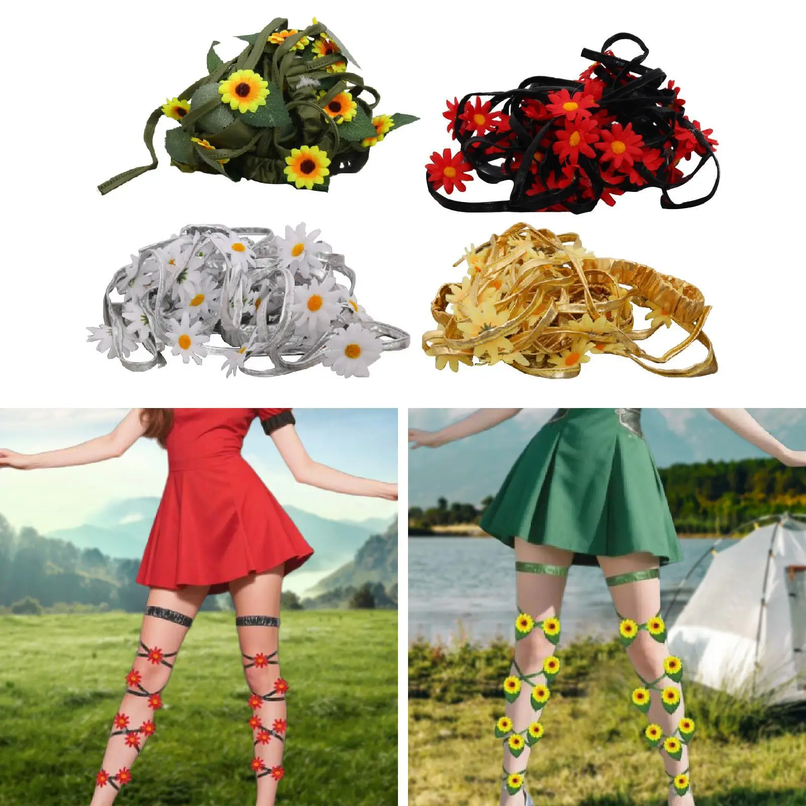 Leg Wraps Non Slip Accessories Elegant Dancing Outfits Cosplay Leg Straps Women