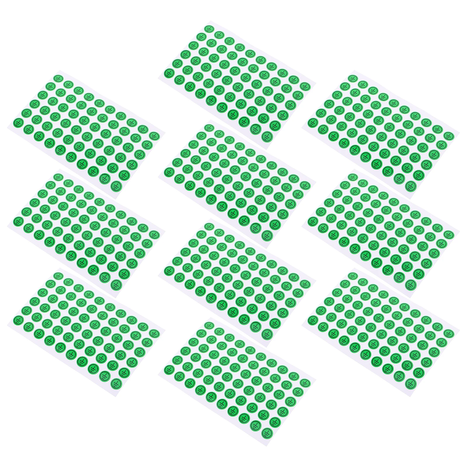 10 Pcs Ground Wire Identification Sticker Stickers Electric Fence Indicator Light Idicator Pvc Warni Sign Desk Warning Signs