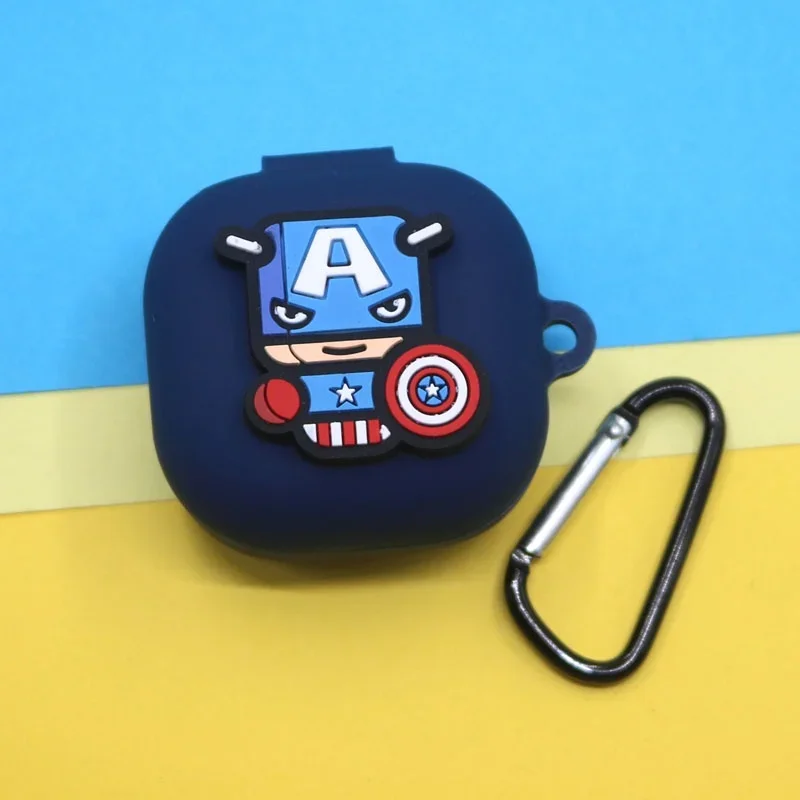 Funda de silicona con gancho para auriculares Anker Soundcore R50i/P20i, funda protectora con dibujos animados de Marvel