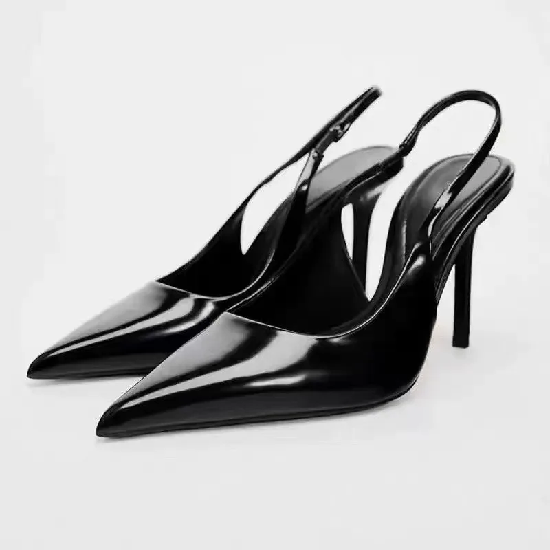 

2024 Women Pumps New Heeled Shoes for Woman Sandals Pointed Toes Heeled Shoes Women's Slingbacks Office Ladies Shoes