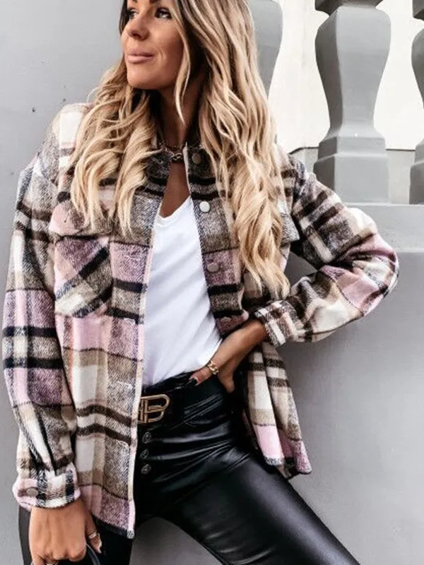 

Women's Cleanfit Sle Long Sve Blouse Thin Material Collar Striped Pattern Ladies Tops Faionable Casual irt
