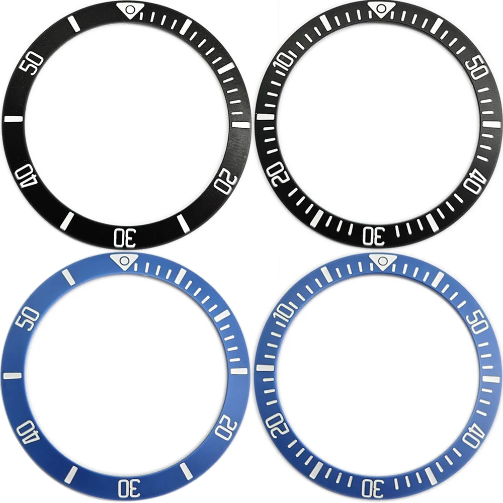 

Black/Blue Watch Bezel 38MM/30.5MM Insert Ring Blue Luminous Ceramics Bezles Spare Part