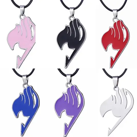 ANIME FAIRY AND TAIL PENDANT NECKLACE CARTOON periferia MAGIC ADVENTURE fumetti LOGO corpord PERIPHERAL NECKLACE FRIENDS JEWELRY