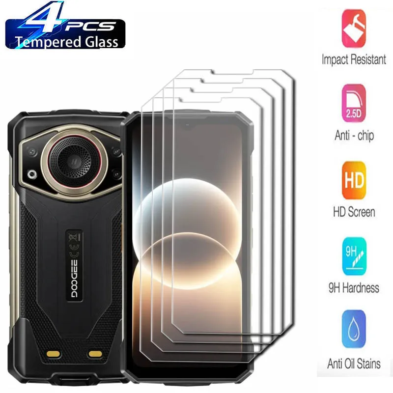 4 SZT. Szkło Hartowane Ochronne na Ekran Do Doogee Fire 7 Ultra, Fire7Ultra, Fire7, 7Ultra, Fire5 Pro…