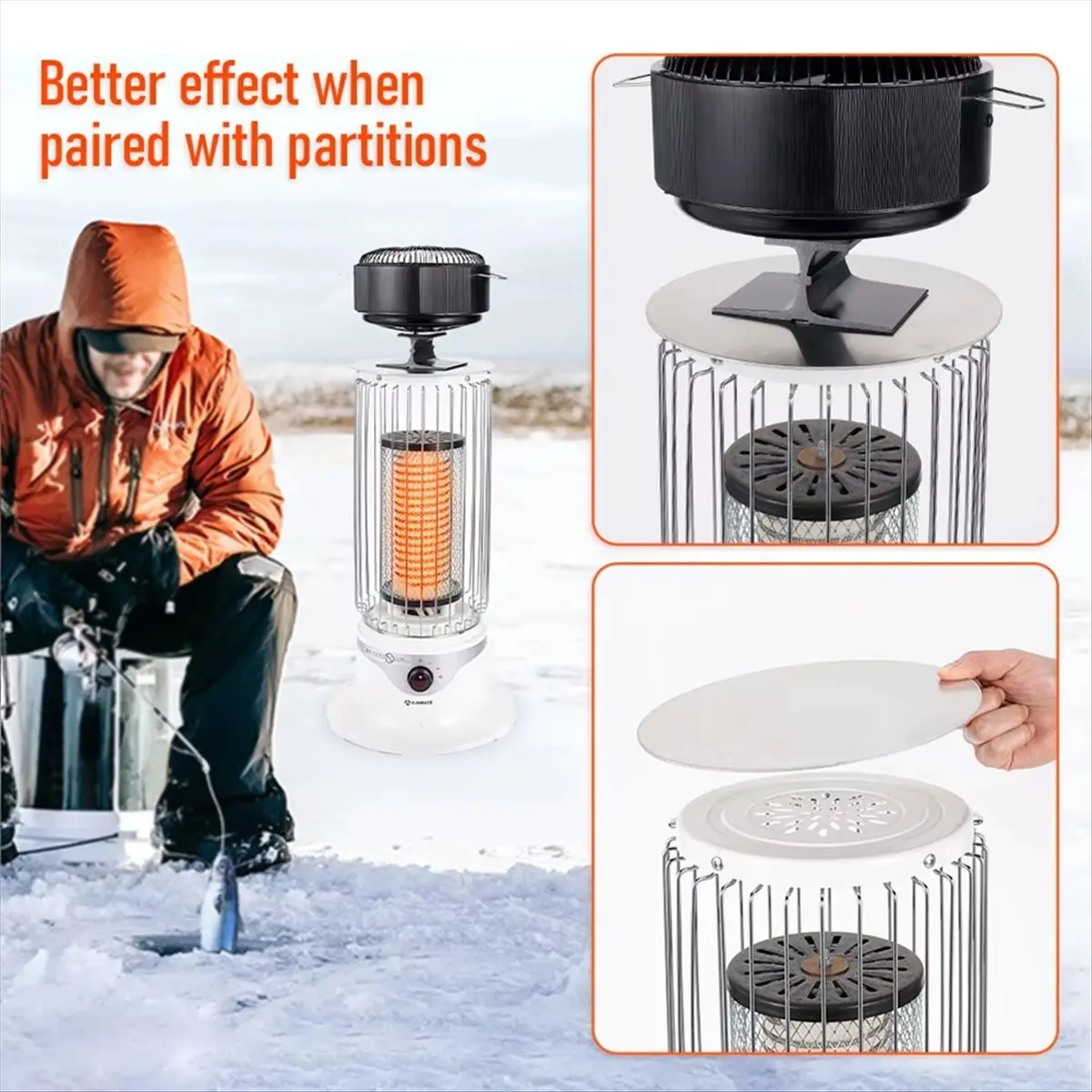 【2236 Popular】5 Blades Heat Powered Stove Fan Standing Log/Wood/Pellet Burner Efficient Heat Distribution Quiet Home Fireplace F