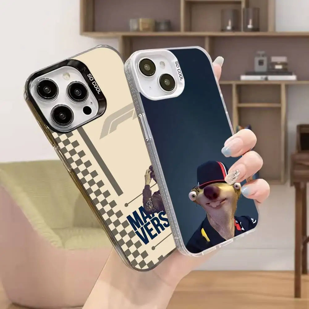 

S-Sid Racer V-Verstappen Phone Case For iPhone 16,15,14,13,12,11,Mini,Pro,MAX Black Matte Shockproof Cover