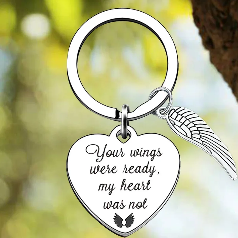 Sympathy Gifts Keychain Pendant Loss Of Dad Mom Bereavement Memorial Gifts Key Chains