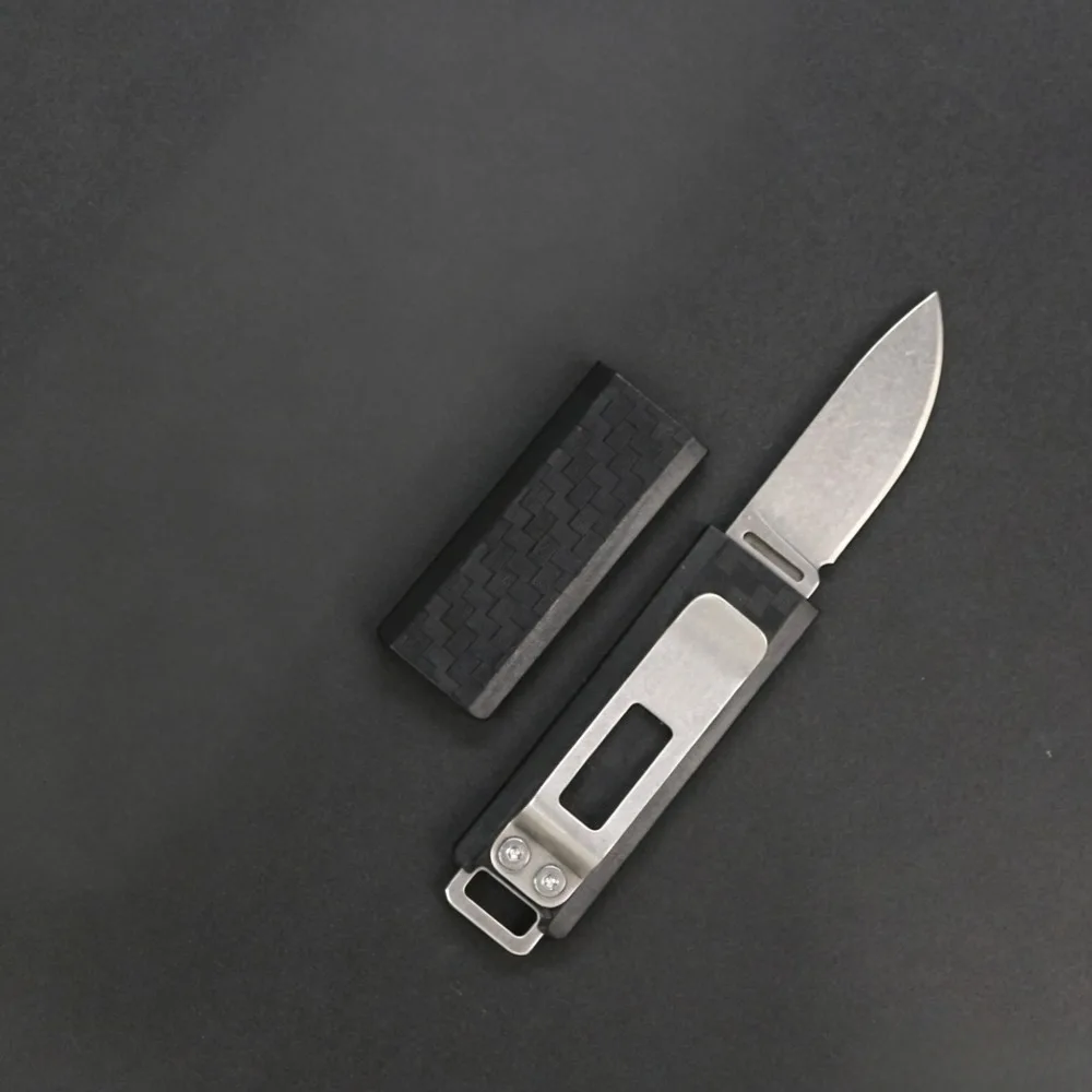 Top Quality 2425 Fixed Blade Pocket Knife Black Sheath 8Cr13Mov Blade Portable EDC Camping Utility Cutting Tool
