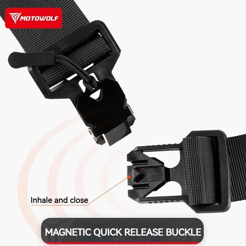 Motowolf Waterproof Motorcycle Waist Bag Multifunctional Outdoor Motocross Cycling Pack Anti-Splash Premium Oxford Cloth