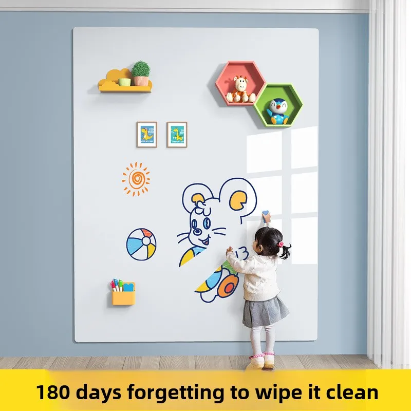 Whiteboard Wall Sticker Home Drawing Graffiti Magnetic Erasable Writing Board Learning Small Blackboard Drawing Pad