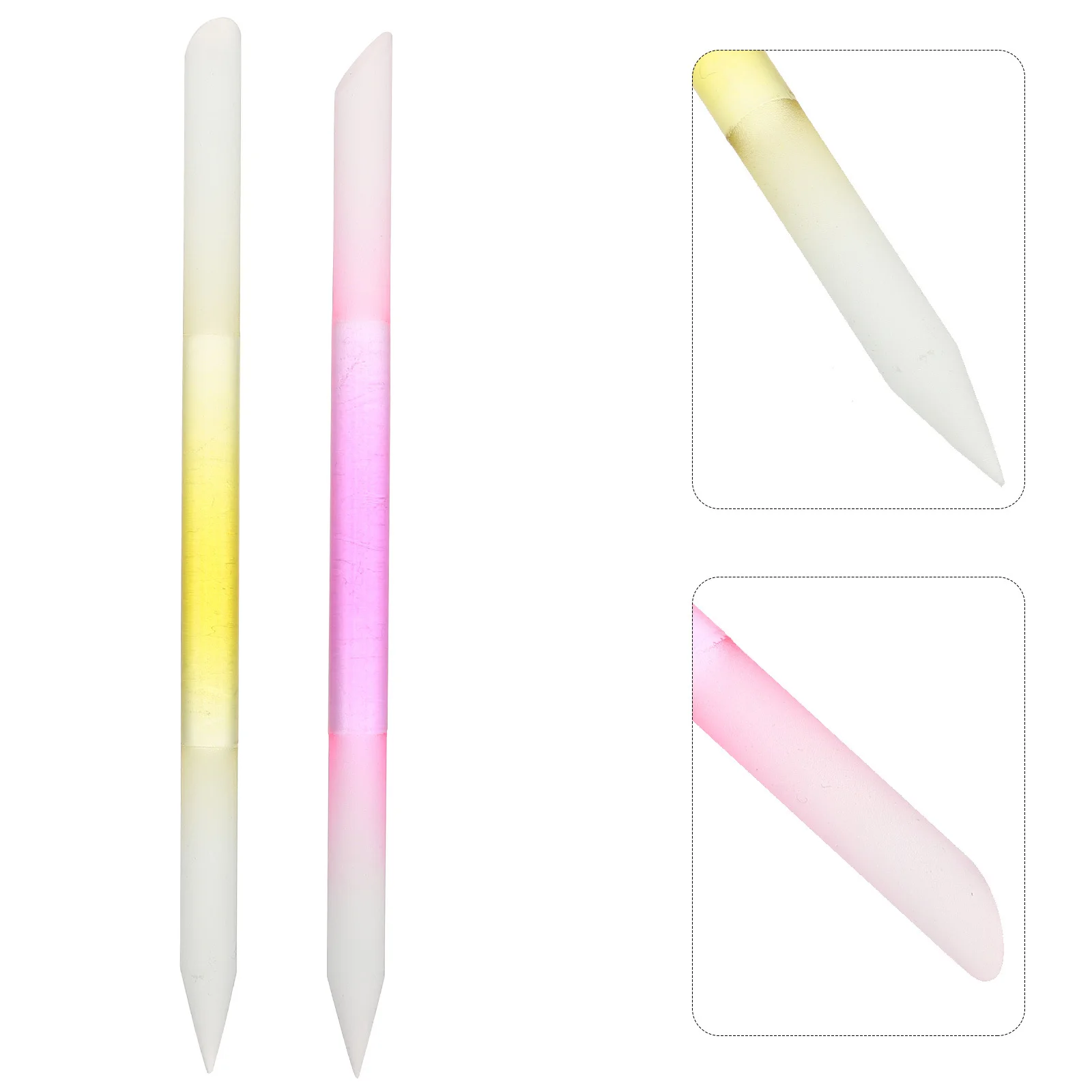 

2 Pcs Nail Buffer for Polishing Buffers Nails Etching Tool Glass Polisher Fingernail and Shiner