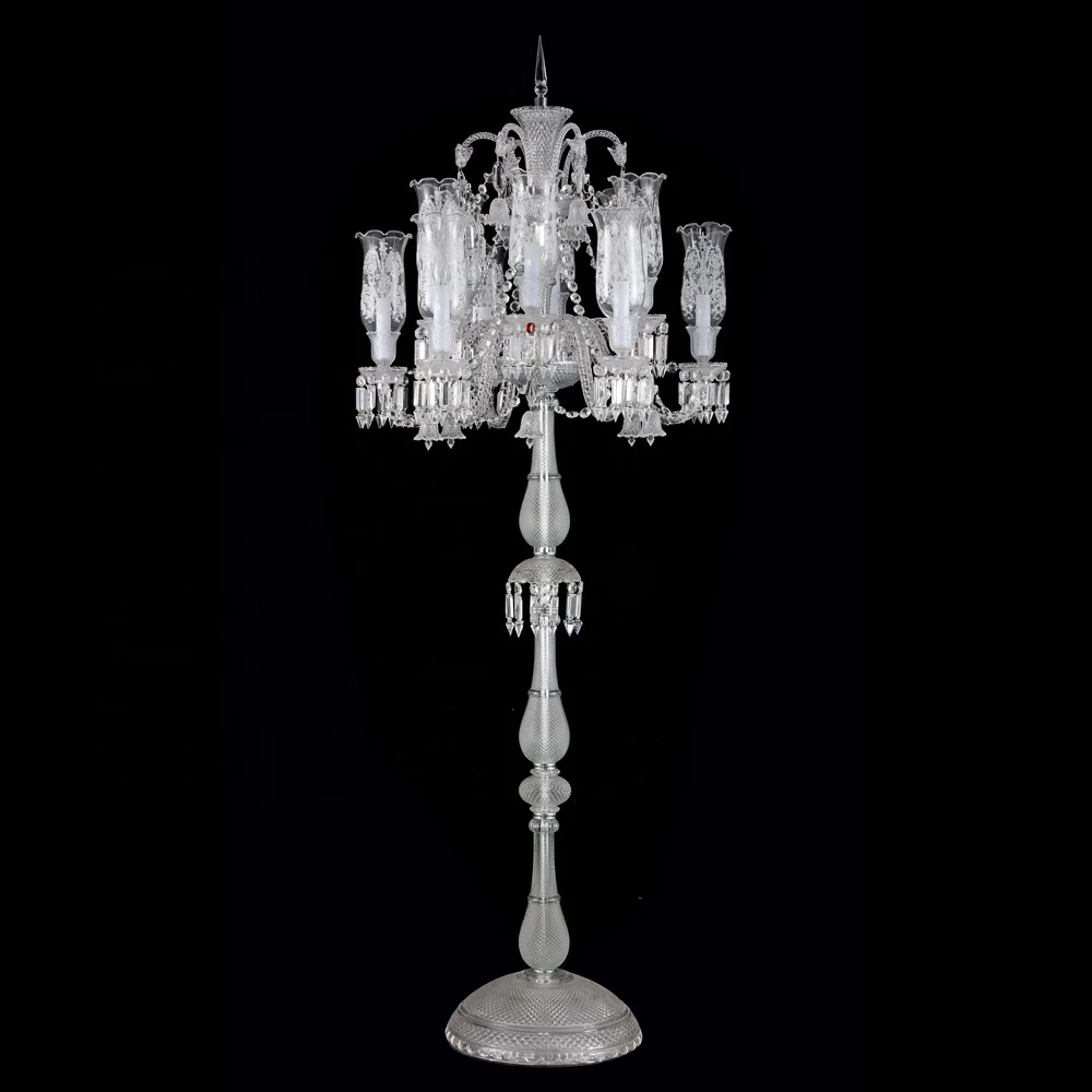 Living Room Home Decor Modern Corner Standing Led Crystal Floor Lamp