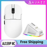AJAZZ AJ159P MC Tri-mode Wired BT Wireless Gaming Mouse with Magnetic Charging Base Max 12000DPI Gaming Mouse for PC
