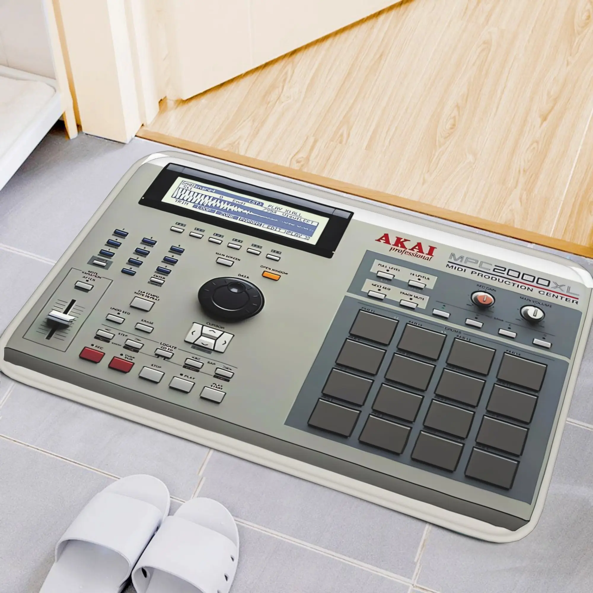Tapis rétro Akai MPC 2000XL motif Hip Hop, tapis de sol doux antidérapant pour intérieur et extérieur, idéal pour studio et salle de musique