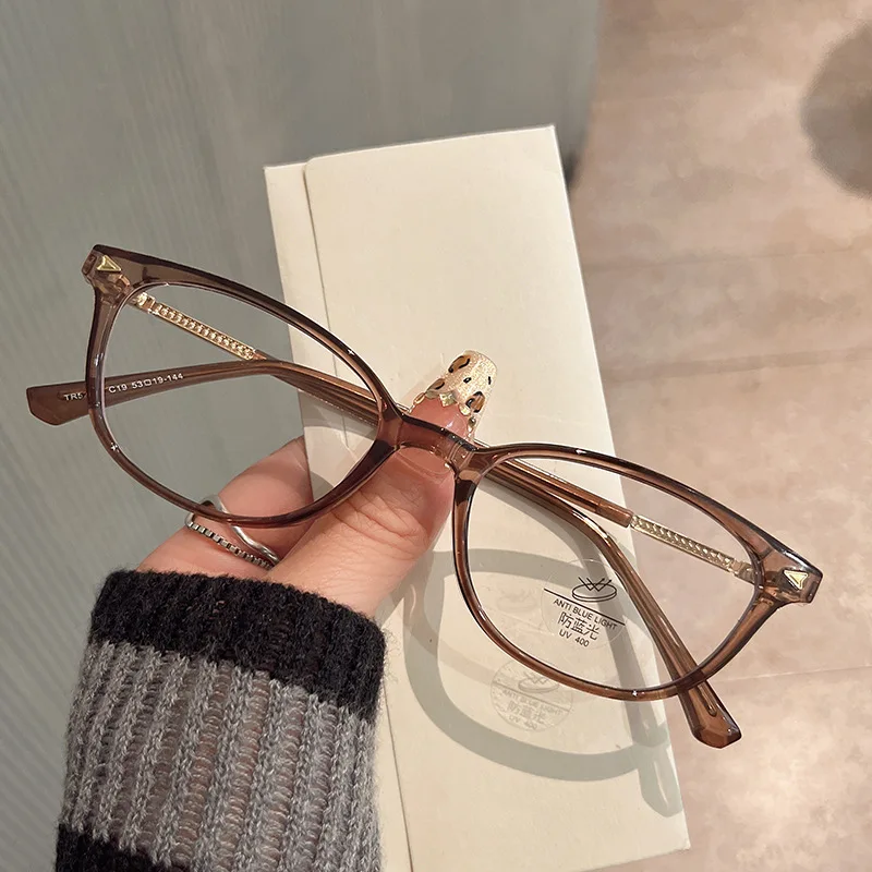 

TR90 Material Frame Glasses Men Oval Shape Blue Light Blocking Glasses Frame Woman Hot Selling Computer Glasses