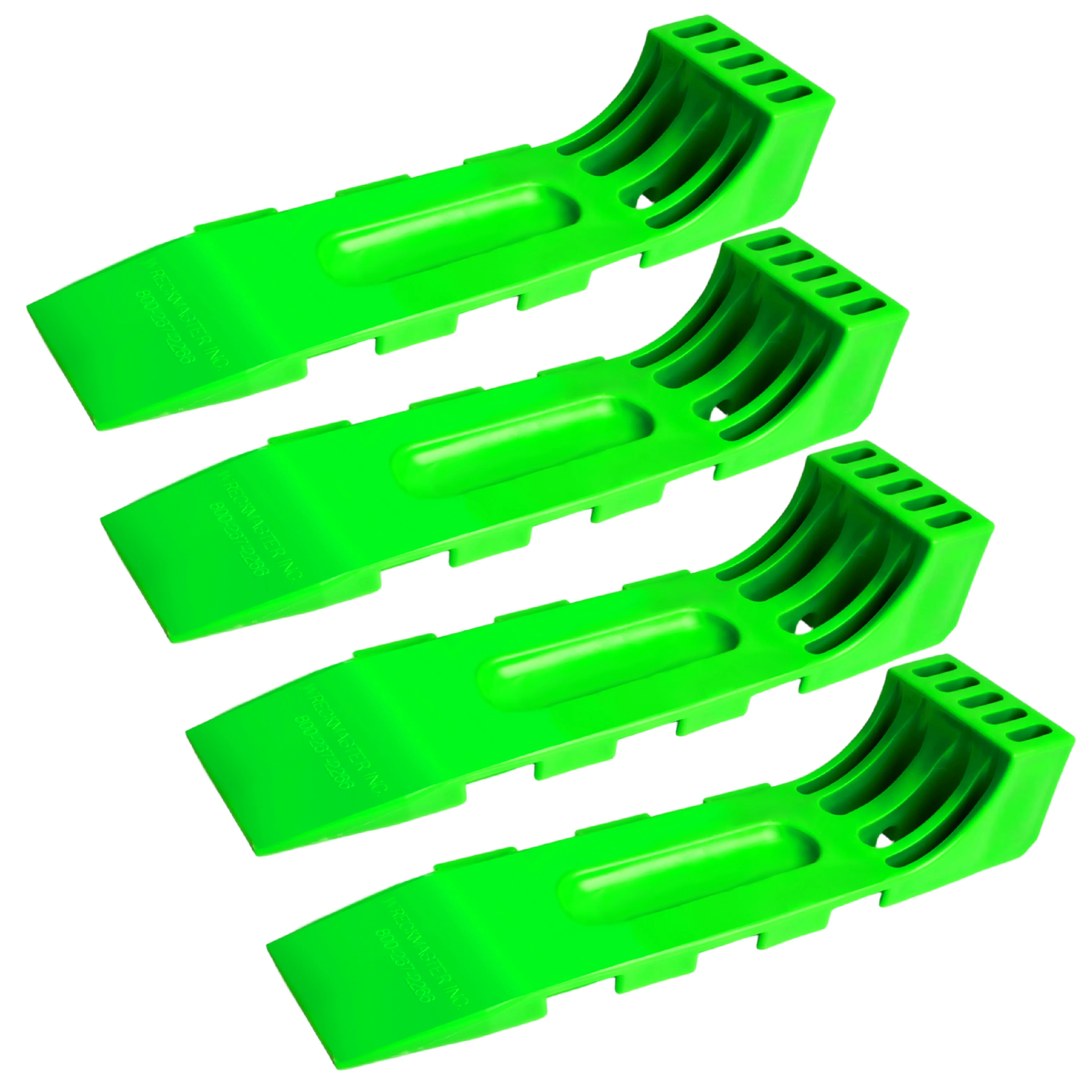 4PCS Interlocking Tire Skates Rollback Carrier Ramps For Wrecker Operations Safety