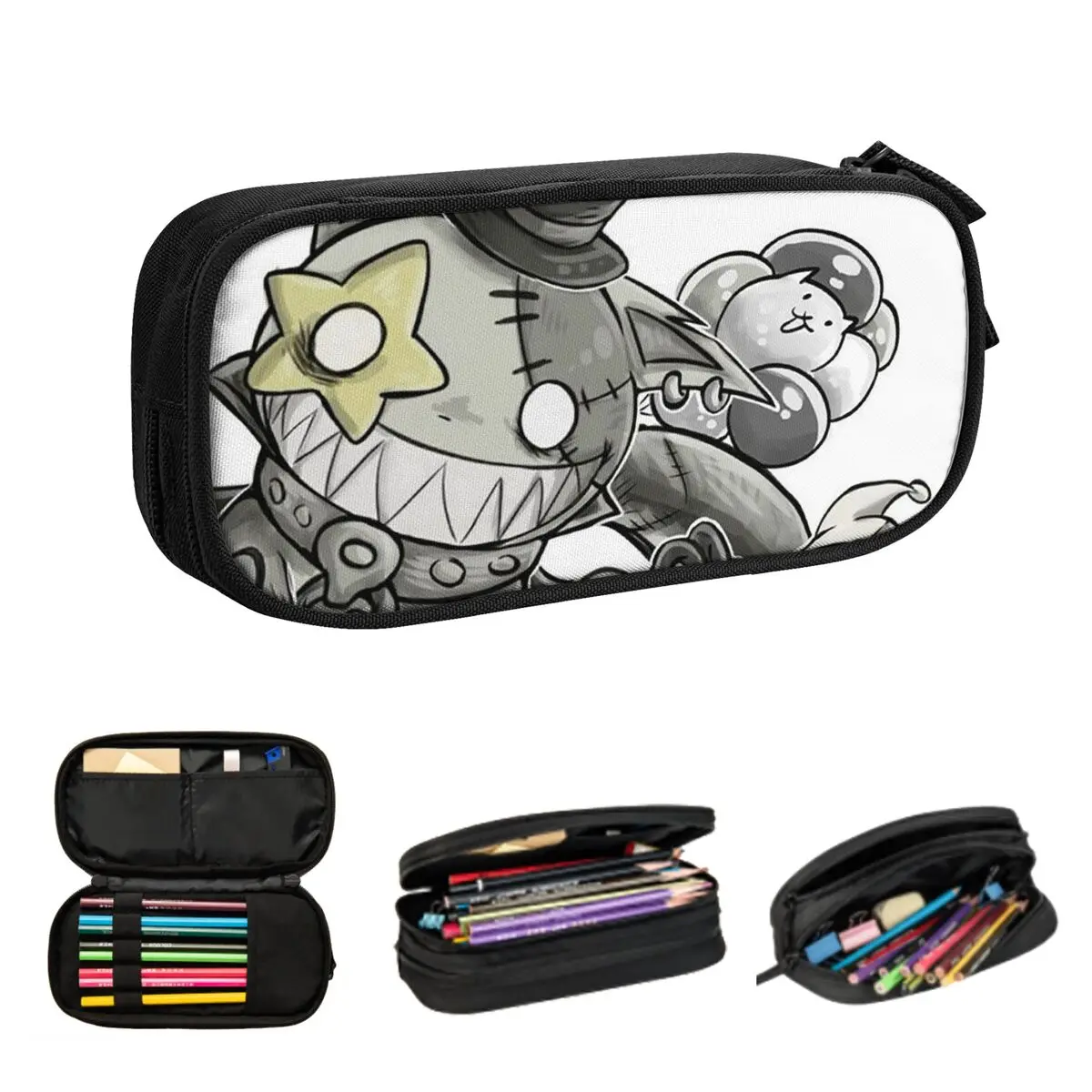 

Пеналы Battle Cats, большие сумки для ручек, коробка для ручек, пенал для мальчиков и девочек, студентов, канцелярские принадлежности, школьный офис