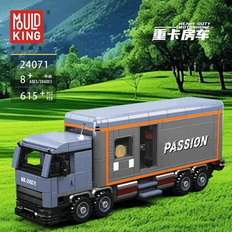 モールドキング 24071 ミニワールド RVトラック 組み立てブロック クールなブロックハウス 重機おもちゃ フィギュア付き 知育DIYギフト