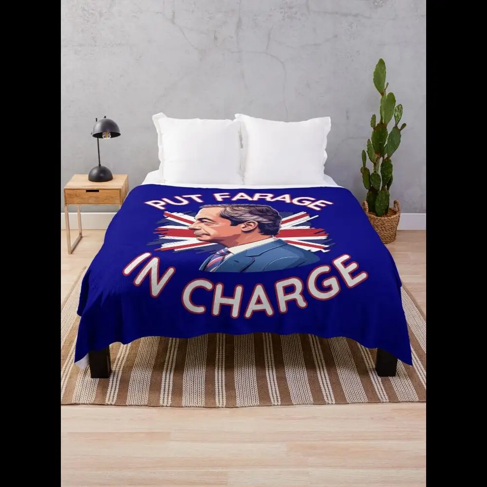 Put Farage in Charge  Reform UK Leader Nigel Farage Throw Blanket