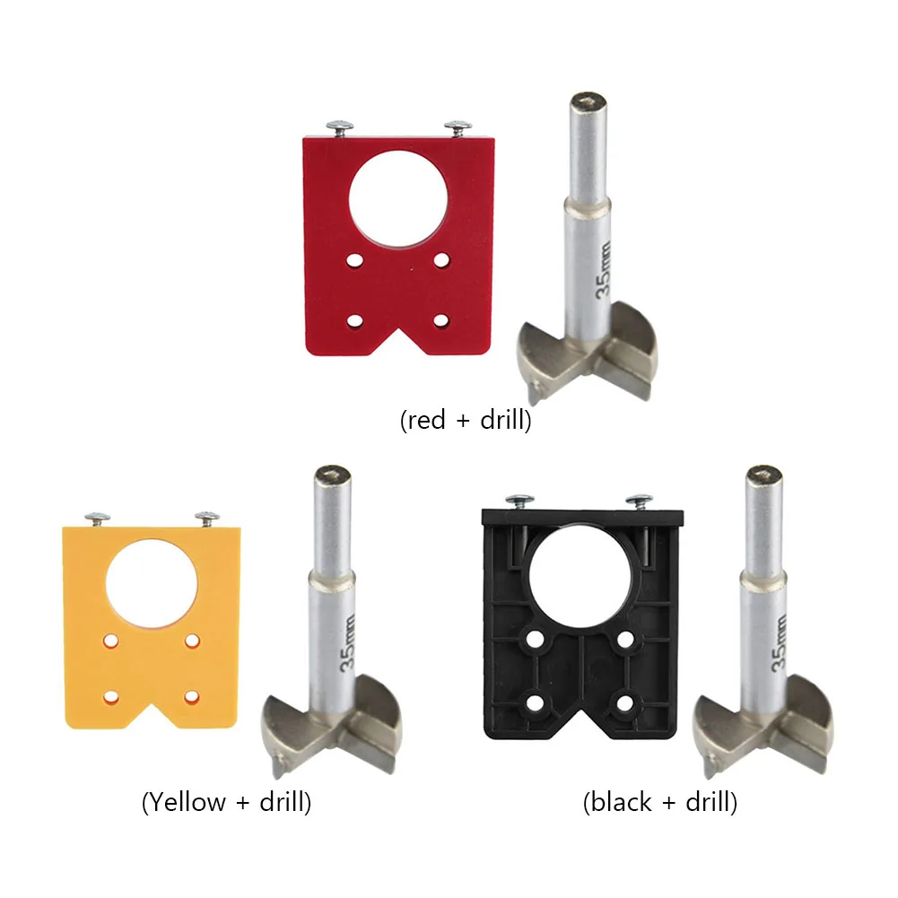 35mm Hinge Drilling Jig Guide Hinge Hole Drilling Guide Locator Woodworking Hole Opener Door Cabinet Accessories