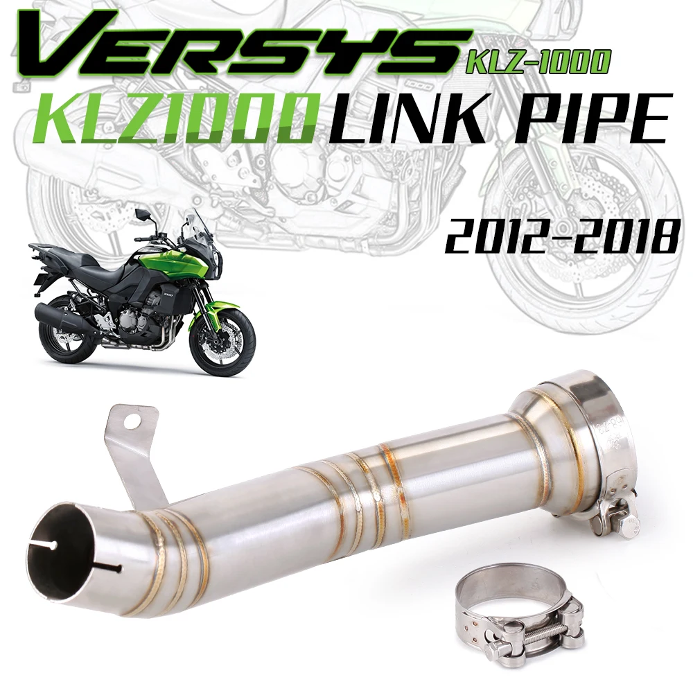 

For VERSYS1000KLZ1000 2012-2018 VERSYS 1000 Stainless Steel Pipe Motorcycle KLZ1000 Exhaust KLZ1000 muffler middle pipe
