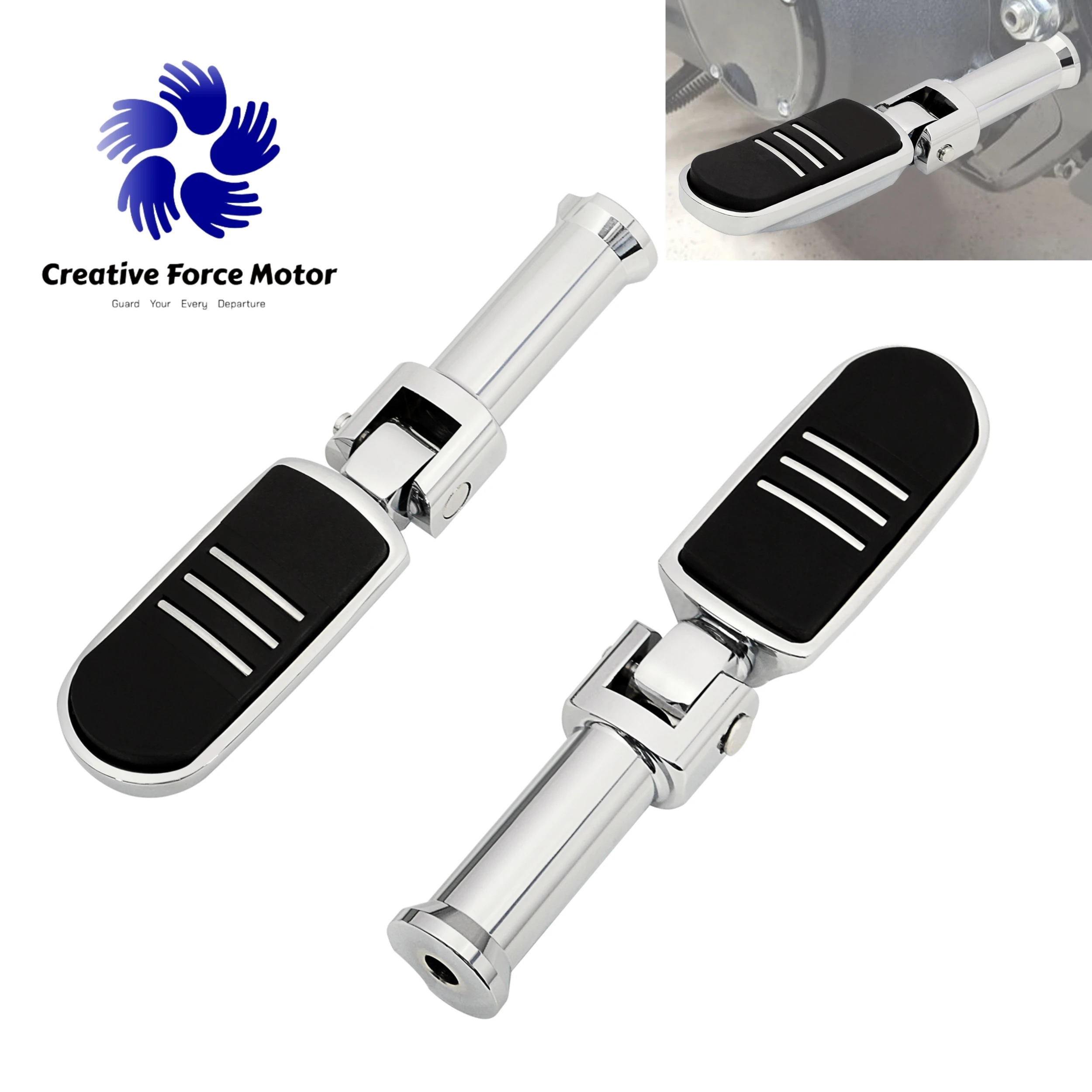 

Rear Passenger Footpegs Motorcycle accessories Footrest For Harley Fat Boy 114 Softail FLSL Heritage Classic Breakout FXBR 18-24