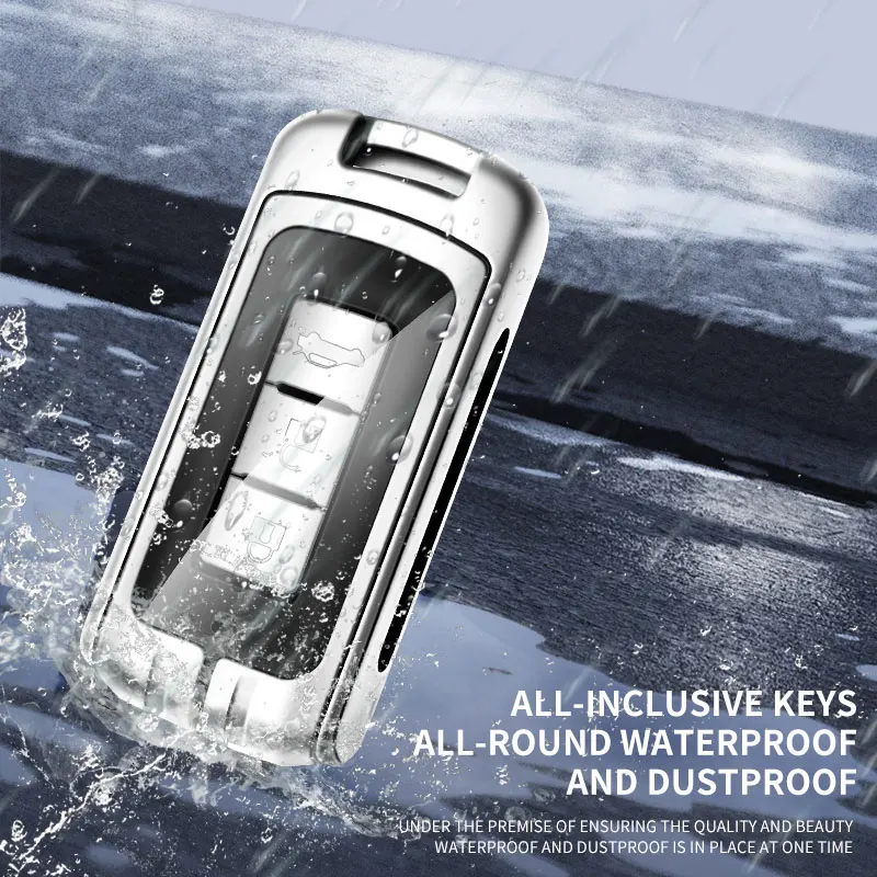 Leather Car Metal Key Case Cover For Mitsubishi Outlander Lancer 10 Pajero Sport L200 EX ASX RVR Eclipse Cross Colt Key Chain