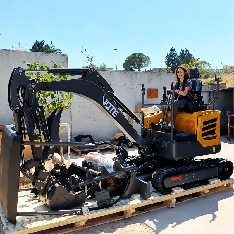 NUOVO Motore Mini Escavatore 2Ton 1.8Ton Piccolo Scavatore Epa Euro5 Servizio After-vendita gratuito Escavatore cingolato con accessori