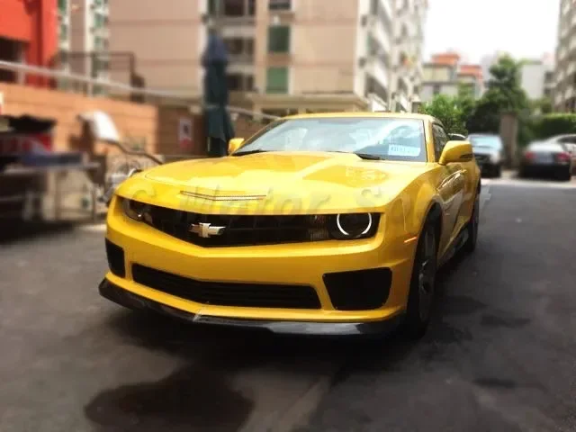 

Карбоновый передний спойлер для Camaro V8 2010-2013 годов выпуска, в стиле OEM, диффузор для переднего бампера, накладка на бампер (подходит только для бампера V8 OE)