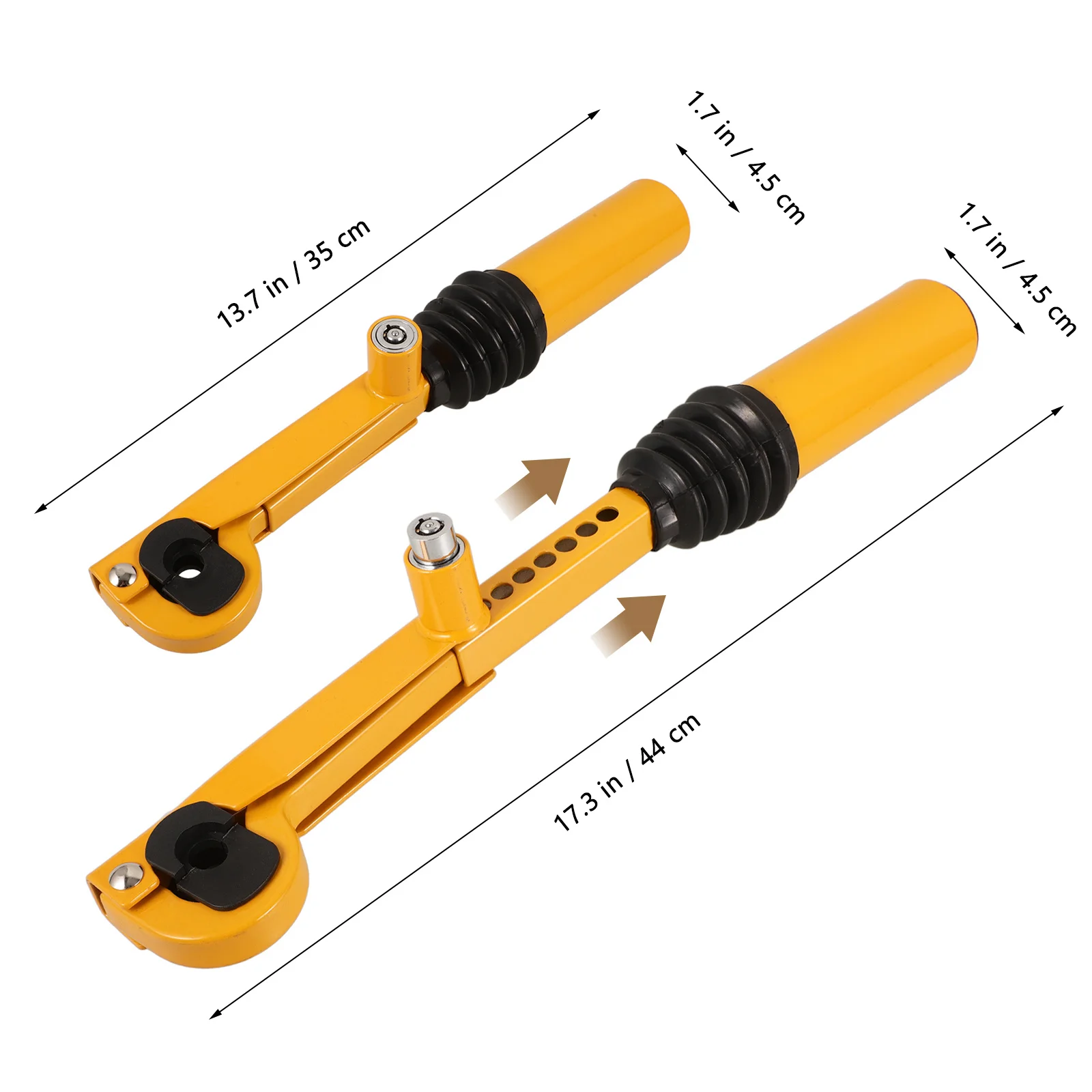 

Car Gear Shifter Lock Anti-Theft Device Sturdy Adjustable for Various Gears Easy Install No Tools Required Modern Look