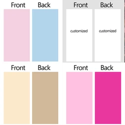 Mehofond Custom 2-Sided Solid Colors Rectangle Square Arch Birthday Party Baby Shower Wedding Covers Background Decor Backdrop