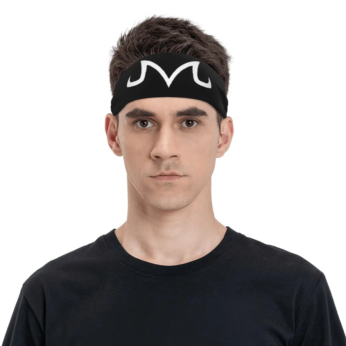 DBZ Majin M Sweatband Soft Running Sweat Headbands Headwrap Hair Bandage Tennis Gym Fitness Hair Sweat Band