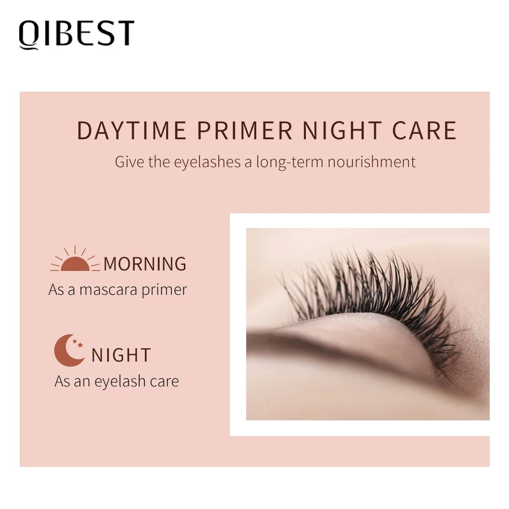 Qibest Wimper Groei Serum Vloeistof Wimper Enhancer Vitamine E Behandeling Lash Lift Ogen Lashes Mascara Voedende Eye Verlenging