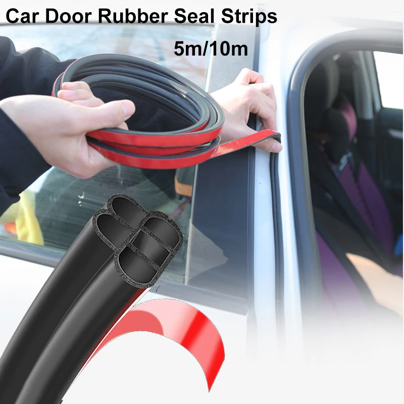 Universal Self Adhesive Rubber Car Edge Protector Strip Rubber Seal Strip Car Weather Striping Car Door Seal Strip Trim Seal