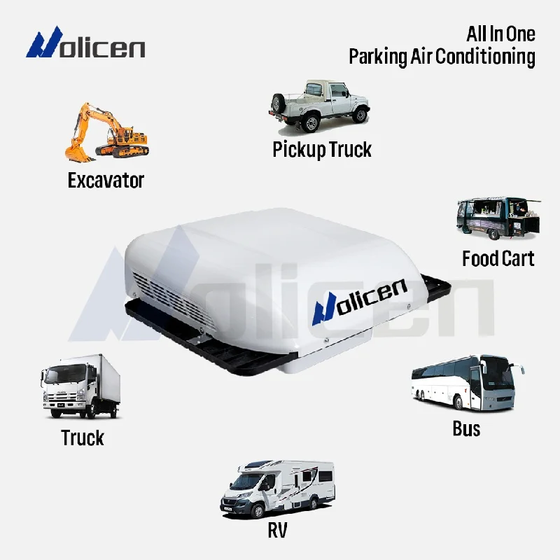 Portable 24V Thermostat Car Air Conditioner for Caravan Camping Truck with 8000-12000BTU Refrigerating Capacity