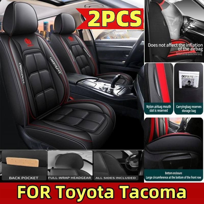 

Чехол на автомобильное сиденье Toyota Tacoma, четыре сезона, мягкий и полностью упаковка из искусственной кожи, водонепроницаемый и износостойкий чехол на сиденье с мышцами