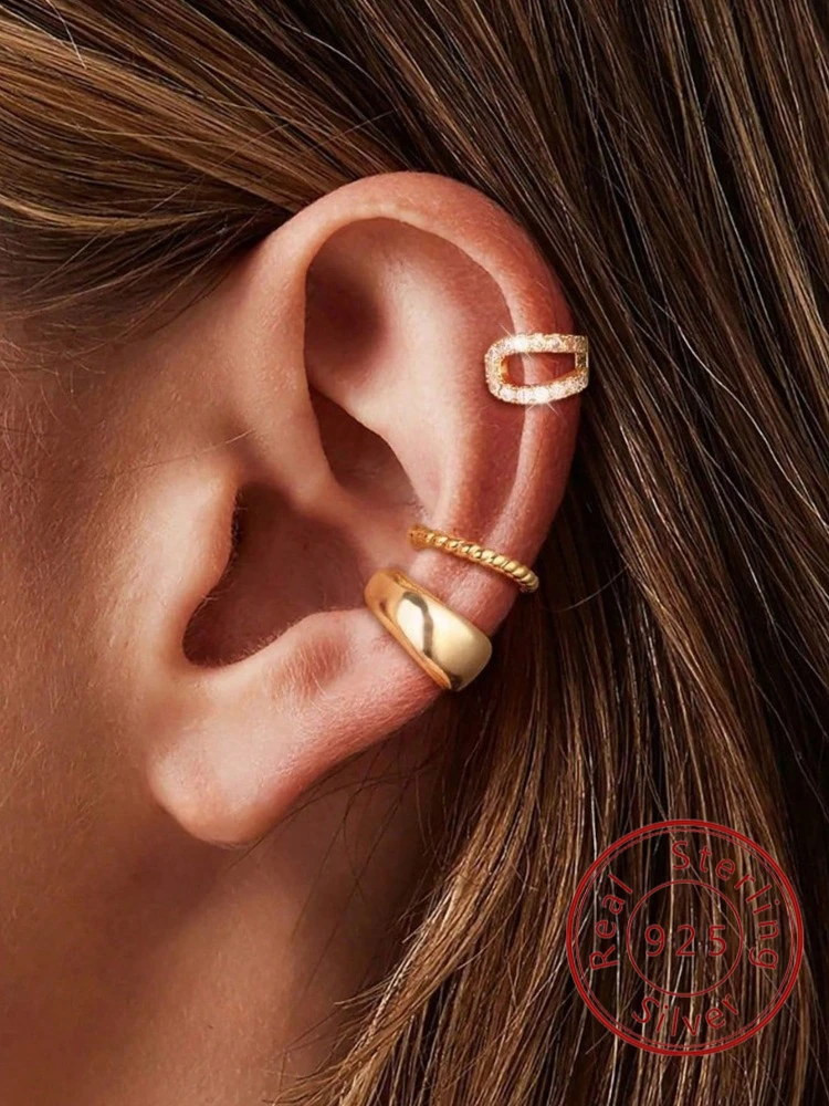 

925 Sterling Silver Gorgeous Sparkling Zircon Earring Set For Women Engagement Wedding Luxury Fashion High Quality Fine Jewelry