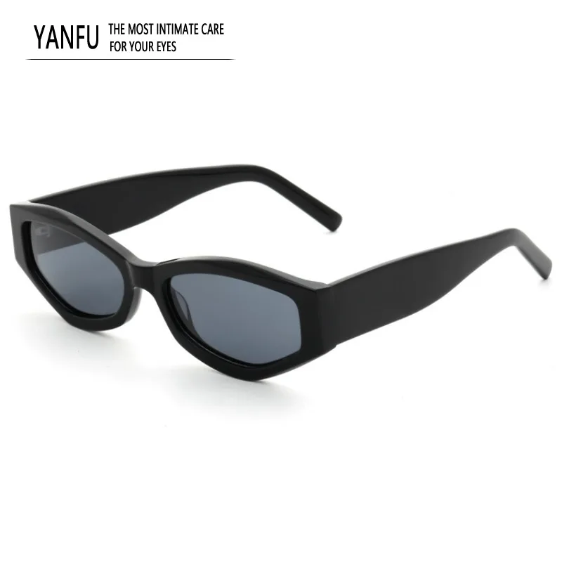 

Cat Eye Polarized Retro Sunglasses Woman Acetate Eyeglasses Black UV400 Outdoor GLASSES Men Fashion Eyewear Women Fashion 140mm