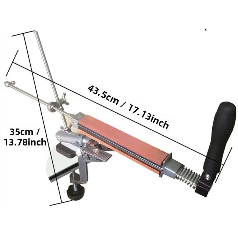 

Metal fixed angle sharpener, can be turned over for various knives