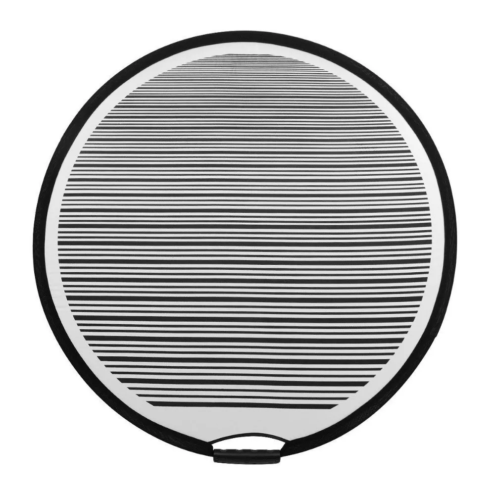 Foldable Dent Reflector Board Polyester Circular Shape Car Dent Removal Tool Striped Pattern Flexible Construction