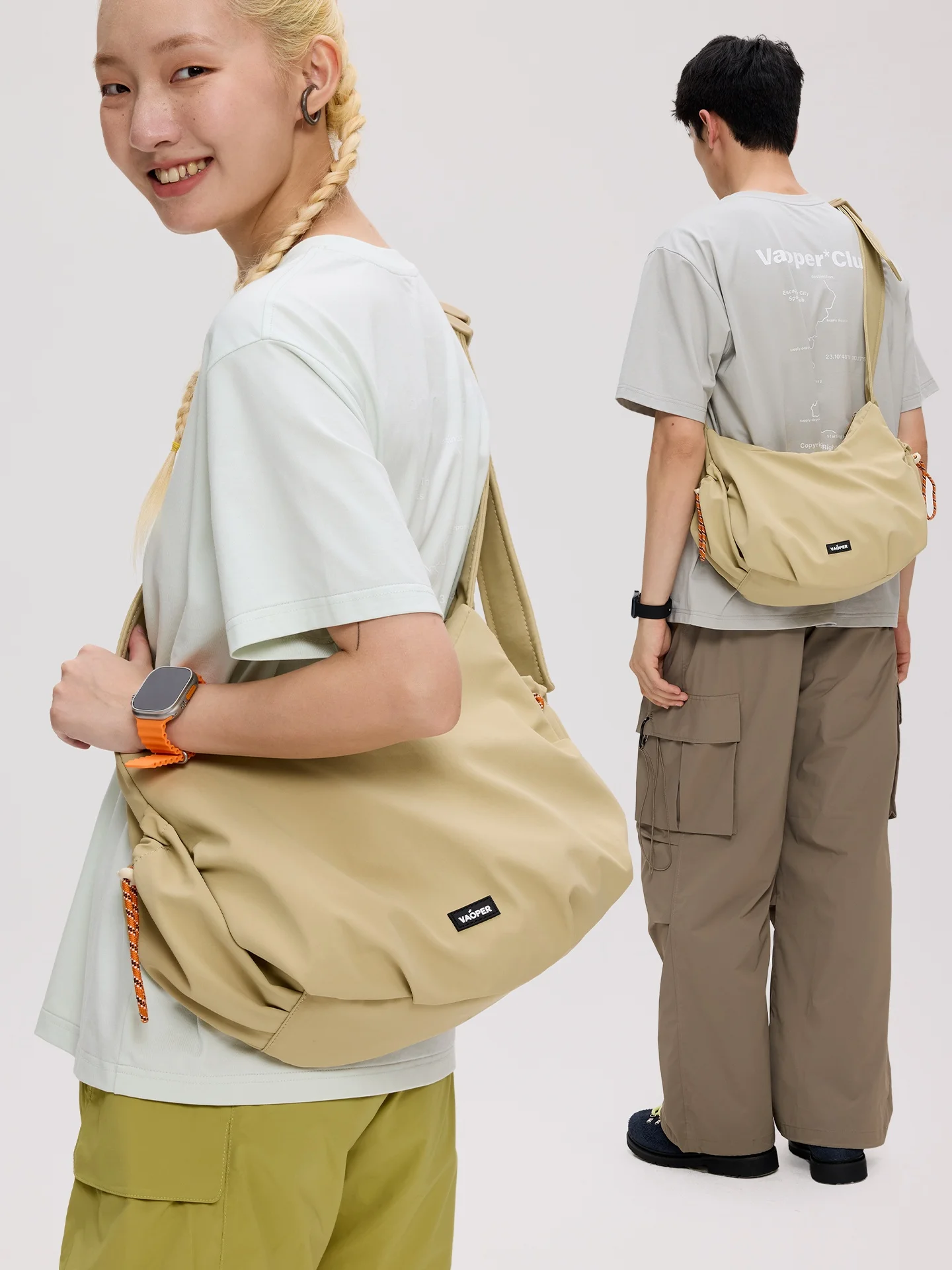 VAOPER Dumpling Shaped Large Capacity Commuter Bag Women's Crossbody Bag Casual Versatile Single Shoulder Bag Outdoor Functio...