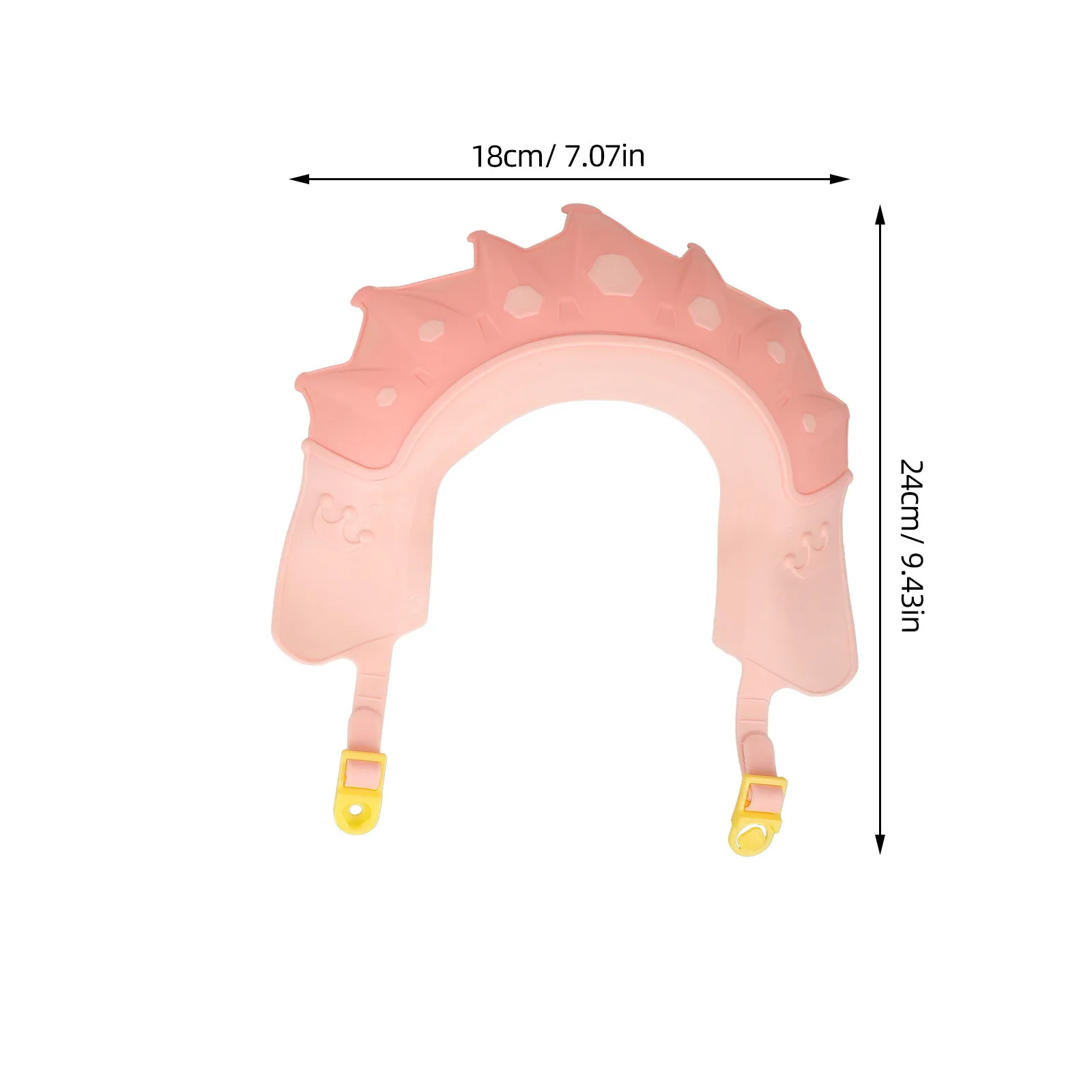 หมวกอาบน้ำเด็ก 2 ชิ้น หมวกซิลิโคนนุ่มปรับได้ ป้องกันน้ำกระเซ็น สำหรับเด็กวัยหัดเดิน ป้องกันผมขณะอาบน้ำ