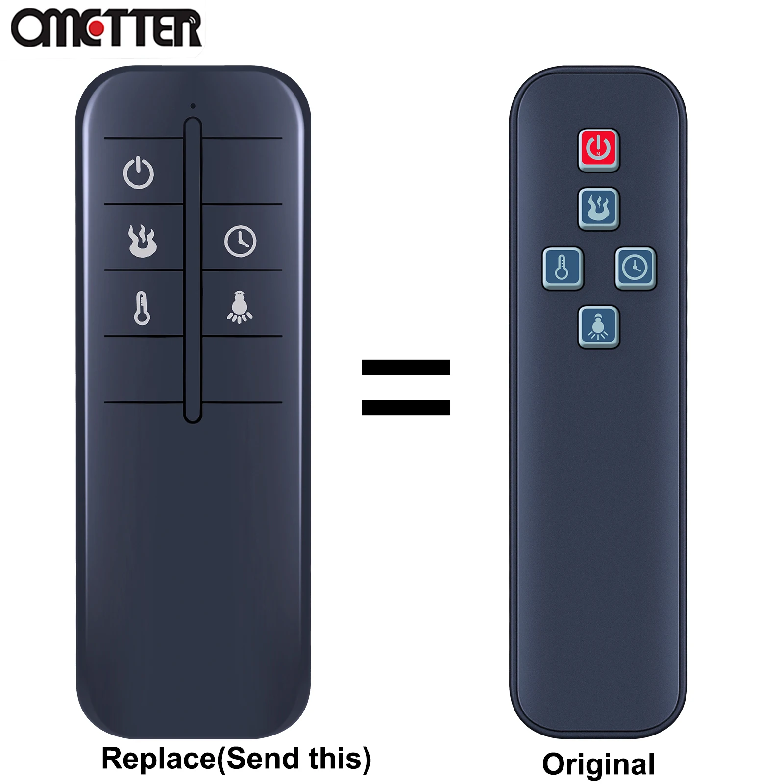 New Remote Control For Greentouch Fullerton Electric Fireplace 10180SB-28-254 10180SB-28-256 257