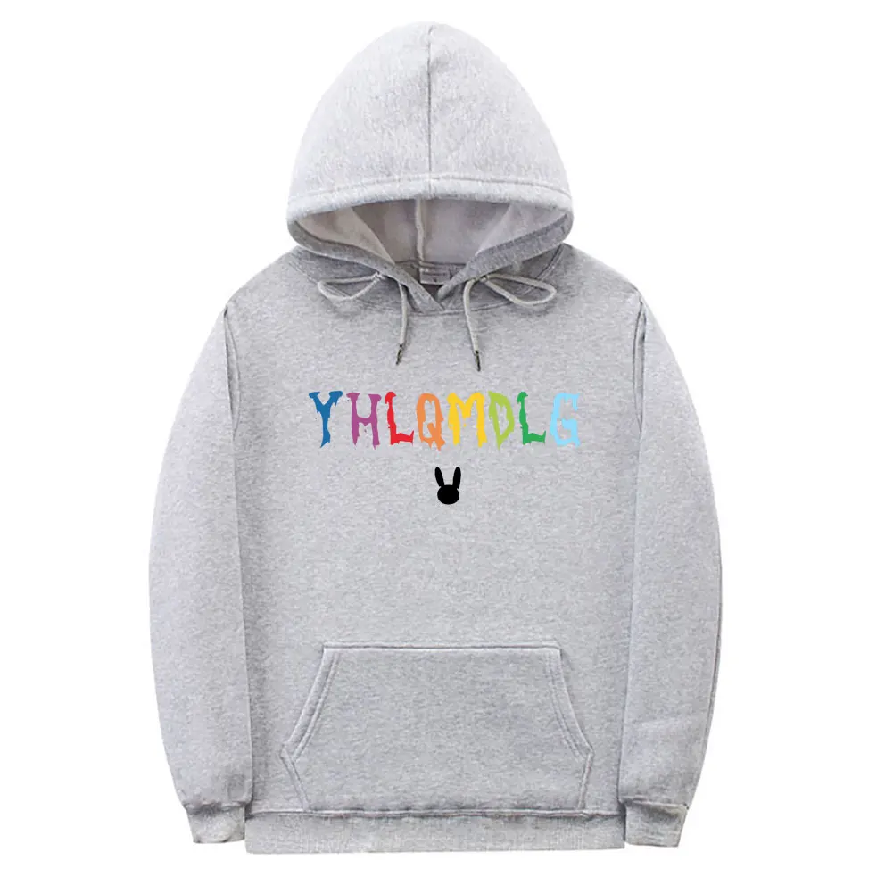 Bad Bunny YHLQMDLG Hoodie Men Women Cotton Hip Hop Hoodies Unisex Fashion Harajuku Sweatshirt Pullover Man Oversized Sweatshirts