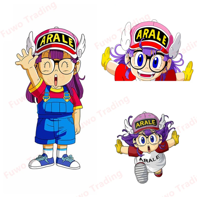 

Fine Cartoon Car Stickers Arale Vinyl Decal Surfboard Camper Window Motorcycle Bumper Truck Laptop Waterproof Decoration PVC