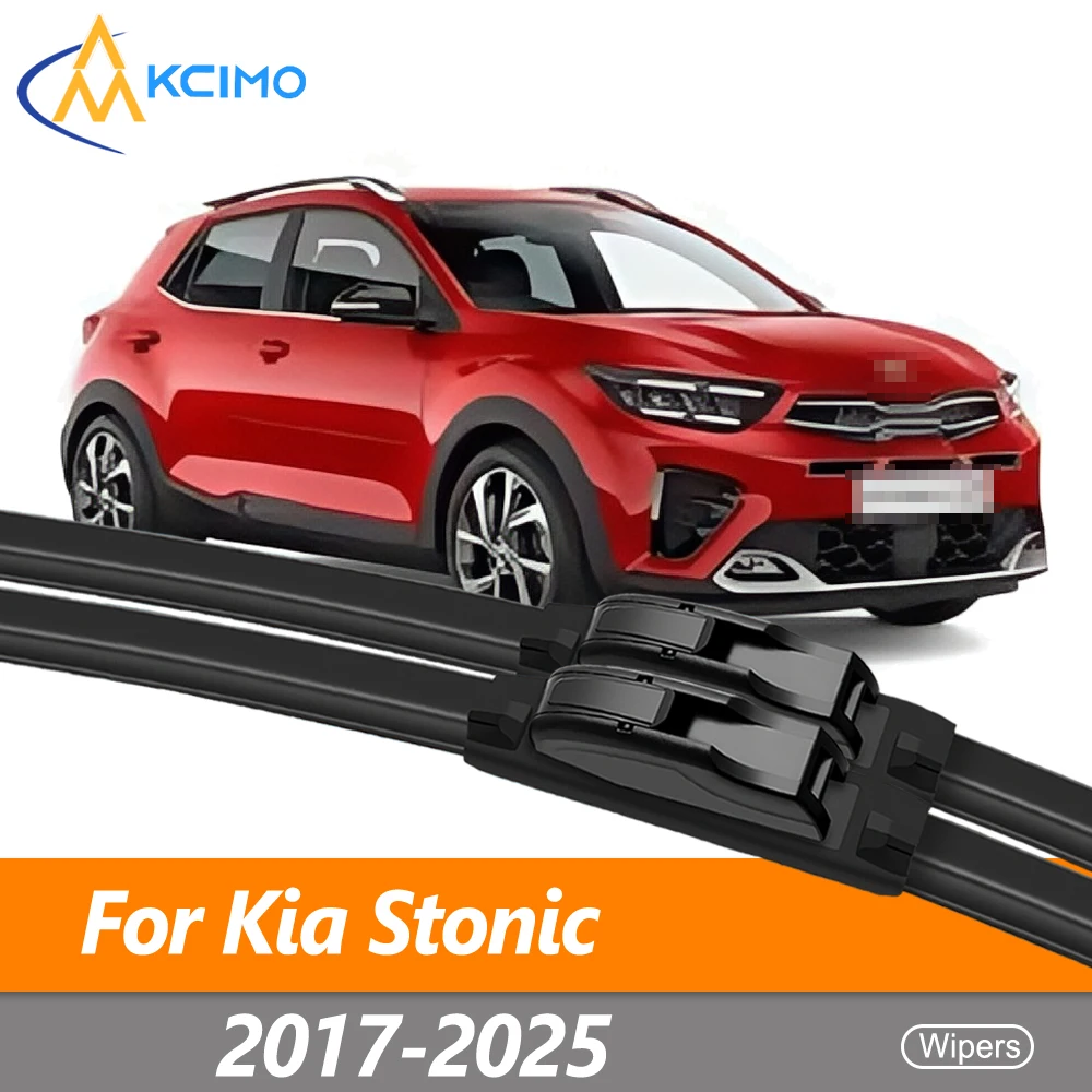 

Front Windshield Wiper Blades Pair For Kia Stonic/ YB CUV 2017-2025 Kia KX1 All-Weather Rubber Exact Fit Rain/Snow Resistant