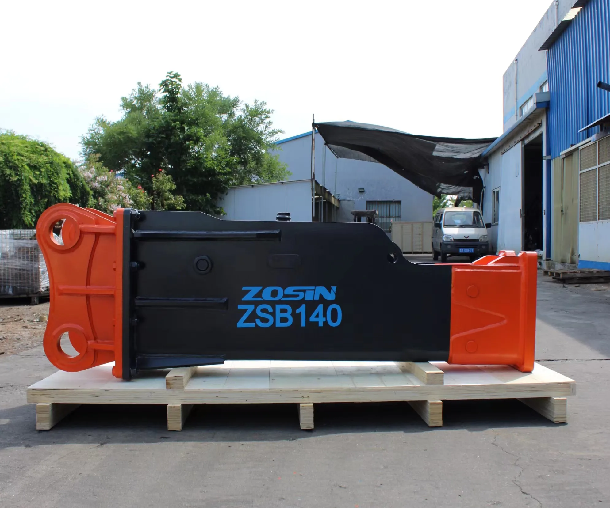 ZSB1400 Hydraulic Rock Breaker Attachment, High Strength Excavator Tool For Concrete Demolition & Building Construction Works