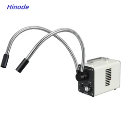Single and Dual Φ8mm 56cm Gooseneck Fiber Optic Attachment For Microscope Illuminators Fit AmScope Customized