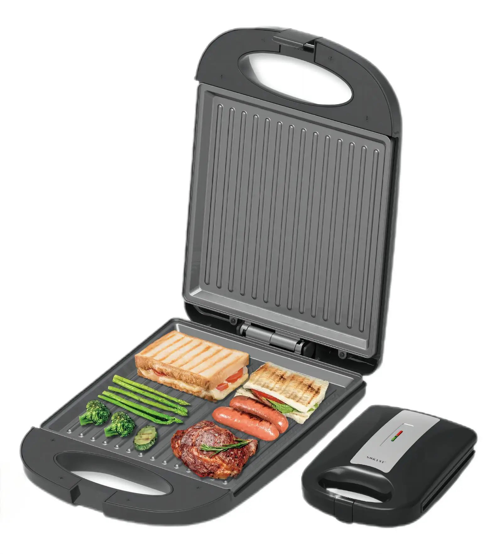 1200W Electric Waffle Sandwich Machine Egg Non-Stick Multi-baker Kitchen Multi-functional Breakfast Machine